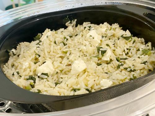 Riz aux épinards et feta au cuiseur vapeur de Mireille | Photo de Mireille