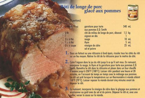 Rôti de longe de porc glacé aux pommes de E.d. Smith | Photo de PassionRecettes