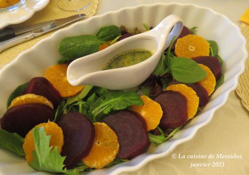 Salade de betteraves aux clémentines + de Messidor | Photo de Messidor