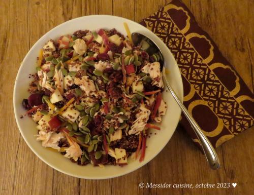 Salade de quinoa au poulet cuit et aux fruits + de Messidor | Photo de Messidor