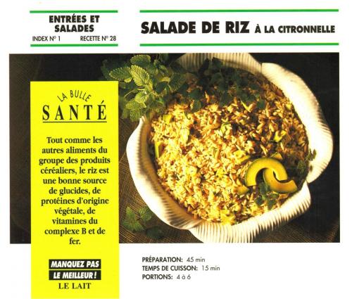 Salade de riz à la citronnelle de Bon Appétit | Photo de PassionRecettes