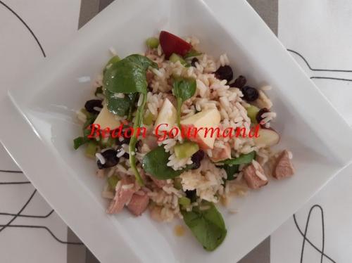 Salade de riz au porc et aux pommes de Bedon Gourmand | Photo de Bedon gourmand