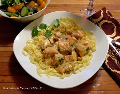 Sauce crémeuse au saumon sur fettucines de Messidor | Photo de Messidor