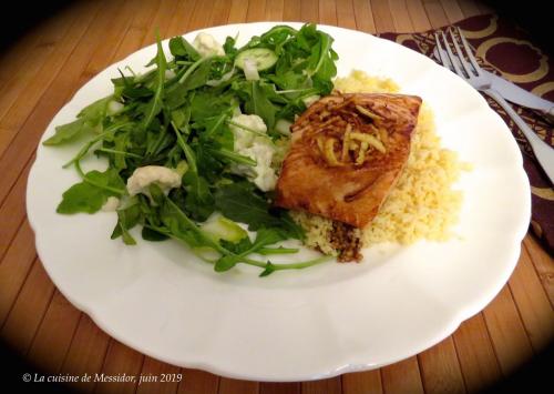 Saumon teriyaki au gingembre frit + de Messidor | Photo de Messidor