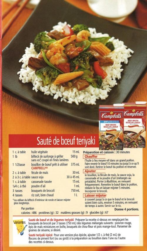 Sauté de boeuf teriyaki de Campbell | Photo de PassionRecettes