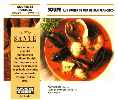 Soupe aux fruits de mer de san francisco de Bon Appétit | Photo de PassionRecettes