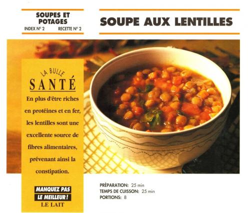 Soupe aux lentilles de Bon Appétit | Photo de PassionRecettes