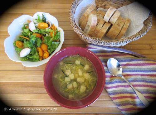 Soupe grecque aux courgettes et au citron + de Messidor | Photo de Messidor