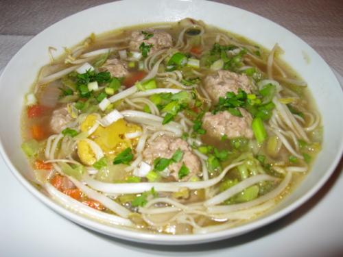 Soupe repas aux boulettes de veau de Beaubarbu | Photo de Beaubarbu