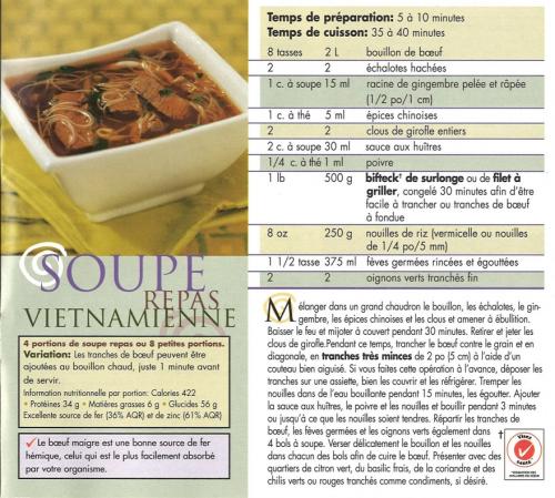 Soupe repas vietnamienne de Beefinfo.org | Photo de PassionRecettes