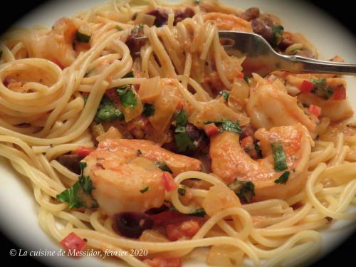 Spaghetti aux crevettes, sauce rosée + de Messidor | Photo de Messidor