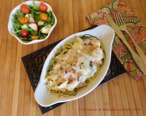 Spaghettis de courgette aux deux saumons + de Messidor | Photo de Messidor