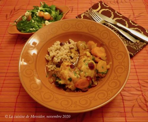 Tajine de poulet et couscous perlé + de Messidor | Photo de Messidor