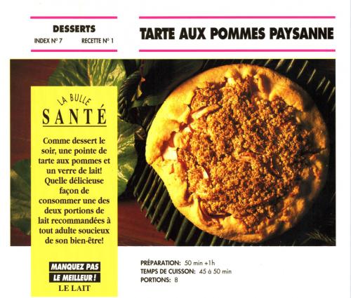 Tarte aux pommes paysanne de Bon Appétit | Photo de PassionRecettes