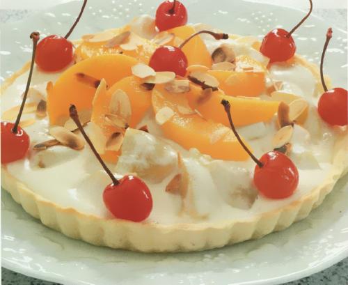 Tarte chiffon aux pêches fraîches de Qu'est-Ce Qu'on Mange | Photo de PassionRecettes