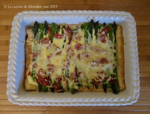 Tarte feuilletée aux asperges + de Messidor | Photo de Messidor