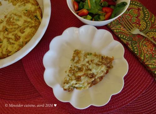 Tarte sans croûte au saumon en conserve + de Messidor | Photo de Messidor