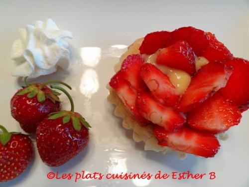 Tartelettes aux fraises et crème pâtissière de Esther B | Photo de Estherb