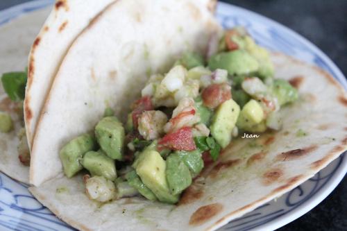 Tortillas crevettes et avocat de Nell | Photo de Nell