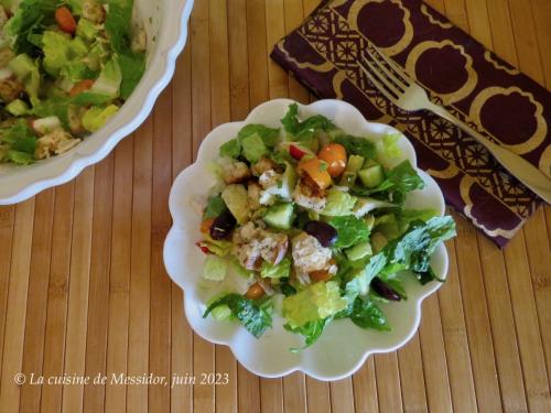 Vacances en cuisine 11 - salade repas au poulet + de Messidor | Photo de Messidor