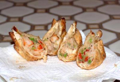 Won tons aux crevettes et au poisson de Nell | Photo de Nell