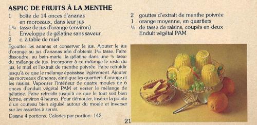 Aspic de fruits à la menthe de Pam | Photo de PassionRecettes