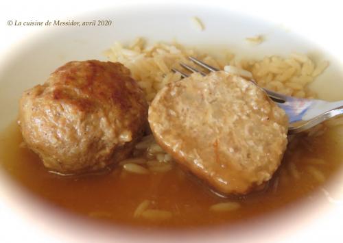 Boulettes de dinde glacées, sauce épicée aux pommes de Messidor | Photo de Messidor