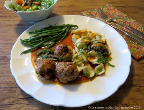 Boulettes de porc aux champignons + de Messidor | Photo de Messidor