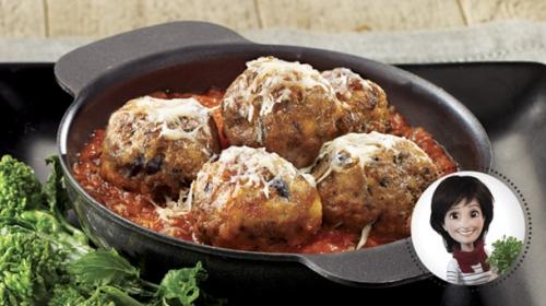 Boulettes de veau aux olives et sauce tomate de Josée Di Stasio | Photo de Gucci