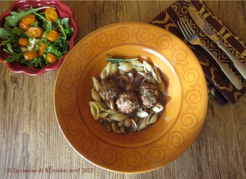 Boulettes de veau, romarin et porto de Messidor | Photo de Messidor