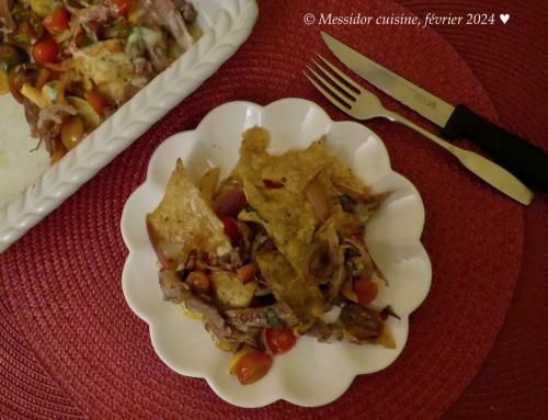 Canard confit sur croustilles de maïs, façon méditerranée + de Messidor | Photo de Messidor