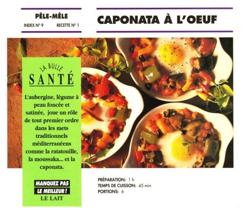 Caponata à l'oeuf de Bon Appétit | Photo de PassionRecettes