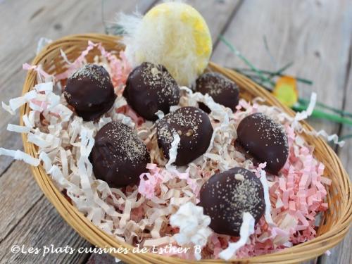 Cocos chocolatés croquants au beurre d'érable de Esther B | Photo de Estherb