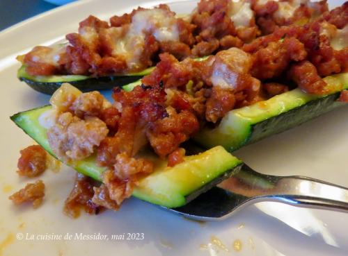 Courgettes farcies aux saucisses italiennes de Messidor | Photo de Messidor