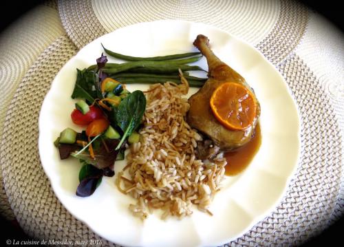 Cuisses de canard braisées, sauce aux clémentines de Messidor | Photo de Messidor