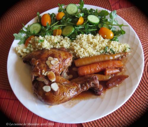 Cuisses de poulet au vin, aux dattes et à l'orange de Messidor | Photo de Messidor