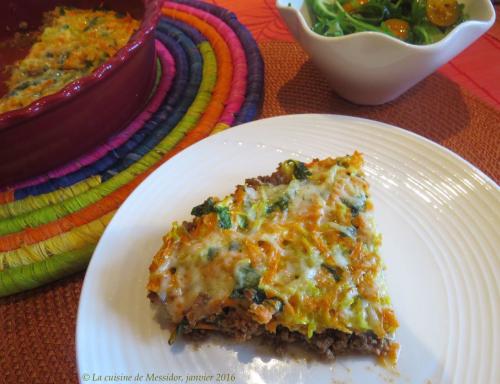 Fausse tarte express à la viande et aux légumes de Messidor | Photo de Messidor