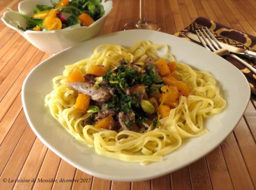 Fettucine au canard et à la courge + de Messidor | Photo de Messidor