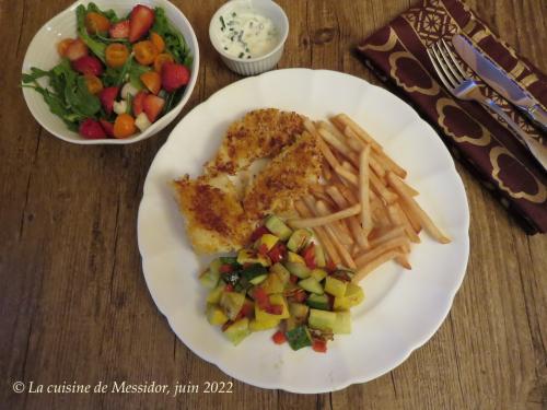 Filet de poisson en croûte dorée + de Messidor | Photo de Messidor