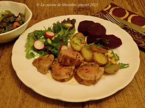 Filet de porc à l'érable et aux deux moutardes de Messidor | Photo de Messidor