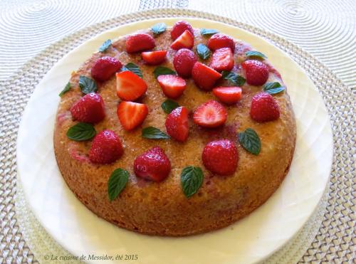 Gâteau amandine aux fraises de Messidor | Photo de Messidor