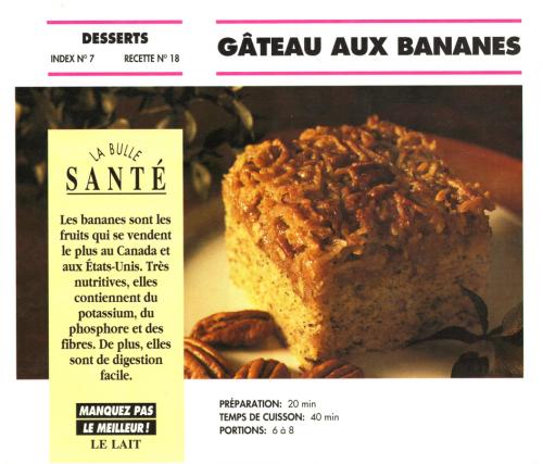 Gâteau aux bananes de Bon Appétit | Photo de PassionRecettes