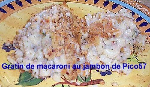 Gratin de macaroni au jambon de Pico57 | Photo de Mireille