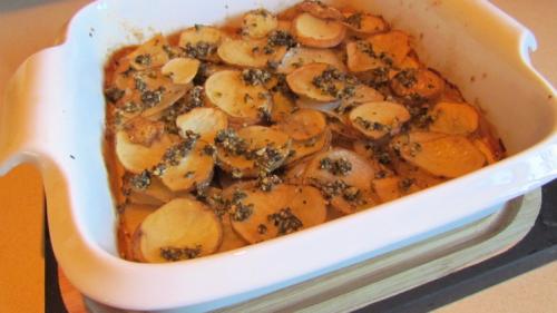 Gratin de pommes de terre au pesto à la sauge de Messidor | Photo de Messidor