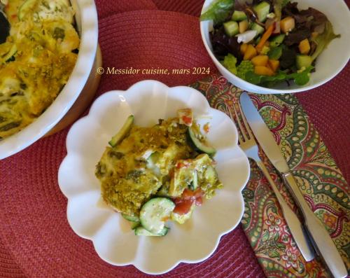 Gratin de tofu aux légumes à améliorer de Messidor | Photo de Messidor