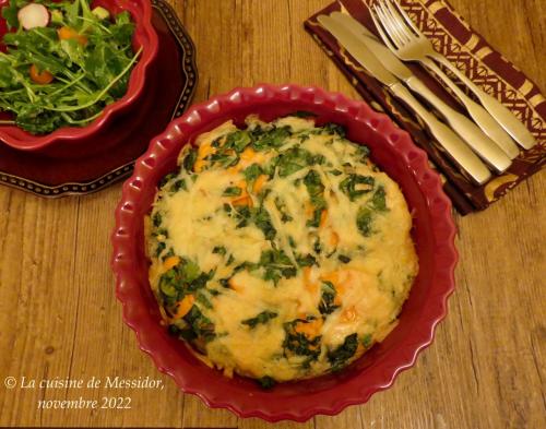 Gratin exquis de patate douce et d'épinards + de Messidor | Photo de Messidor