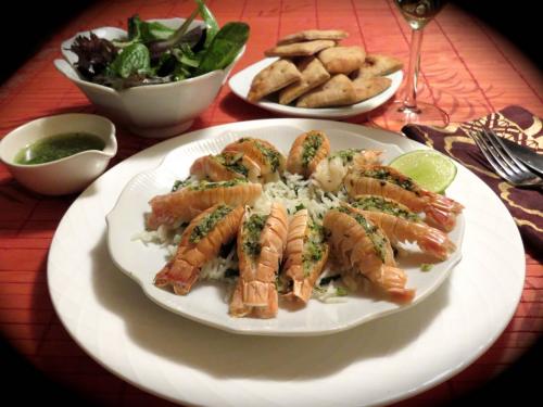 Langoustines au beurre d'herbes fraîches de Messidor | Photo de Messidor