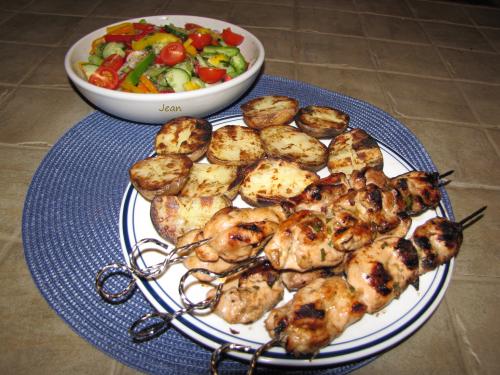 Marinade pour brochettes de poulet ou de porc de Nell | Photo de Nell