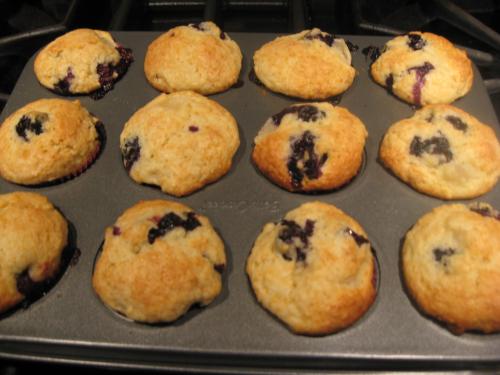 Muffins aux bleuets et aux poires de Puce313 | Photo de Puce313