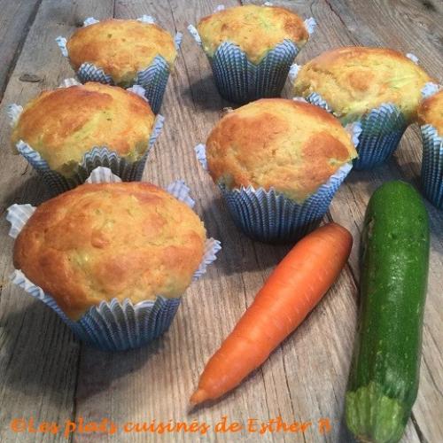 Muffins aux courgettes et aux carottes de Esther B | Photo de Estherb